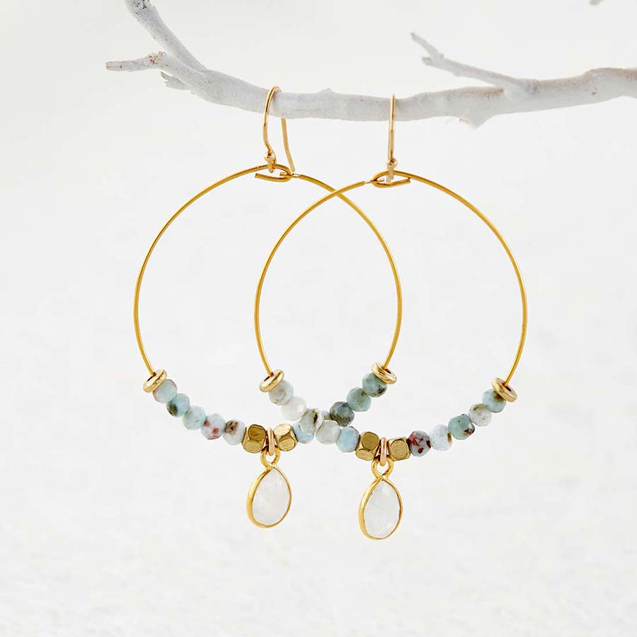 SERENITY HOOP EARRINGS
