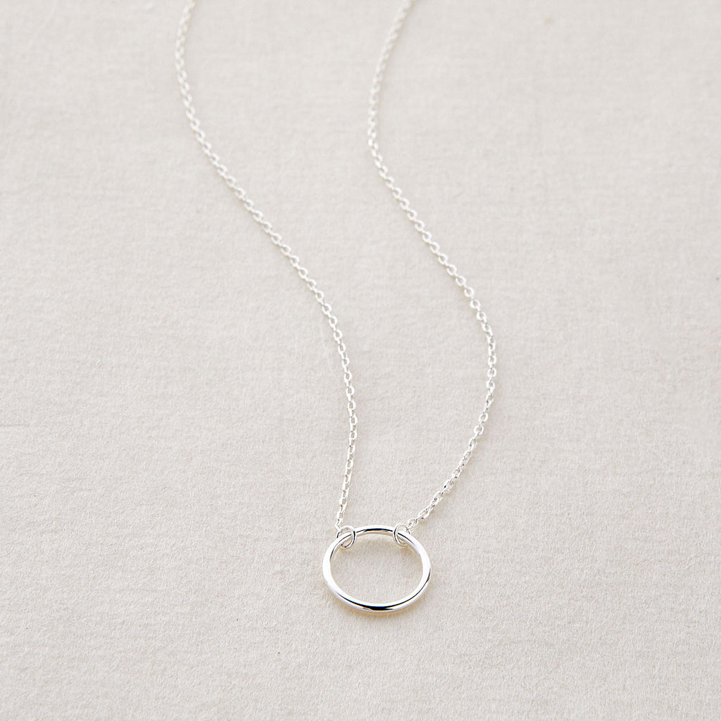 SACRED CIRCLE NECKLACE- SILVER