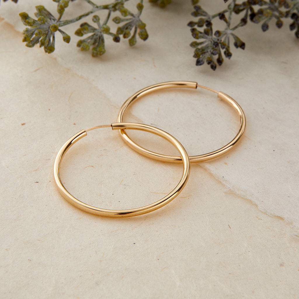 MEDIUM INFINITY HOOPS - GOLD