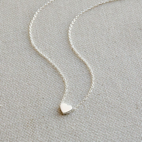 MIGHTY HEART NECKLACE SILVER