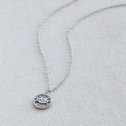 SILVER EYE NECKLACE