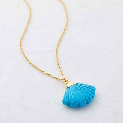 MANY PATHS NECKLACE- BLUE HOWLITE