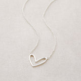 GOOD HEART NECKLACE- SILVER