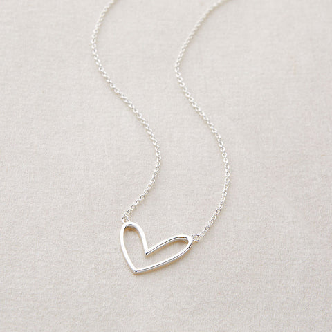 GOOD HEART NECKLACE- SILVER