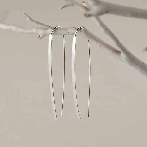 EDGE OF LIGHT EARRINGS- SILVER