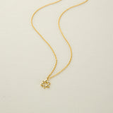 GOLD STAR OF DAVID NECKLACE