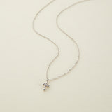 SILVER CROSS NECKLACE