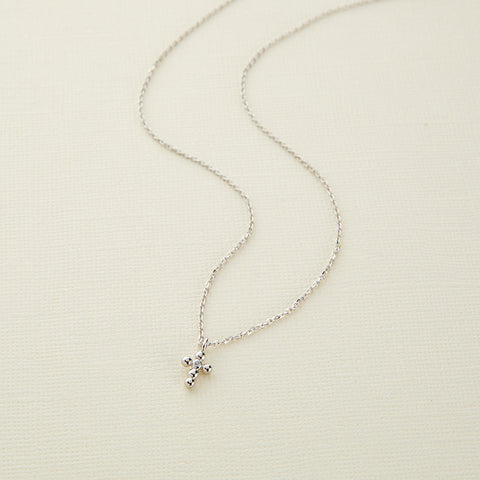 SILVER CROSS NECKLACE