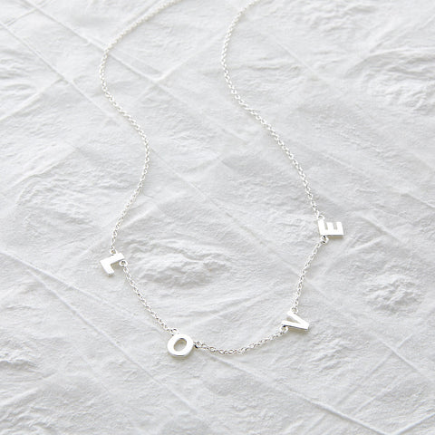 LOVE NECKLACE- SILVER