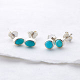 TURQUOISE STUD EARRINGS