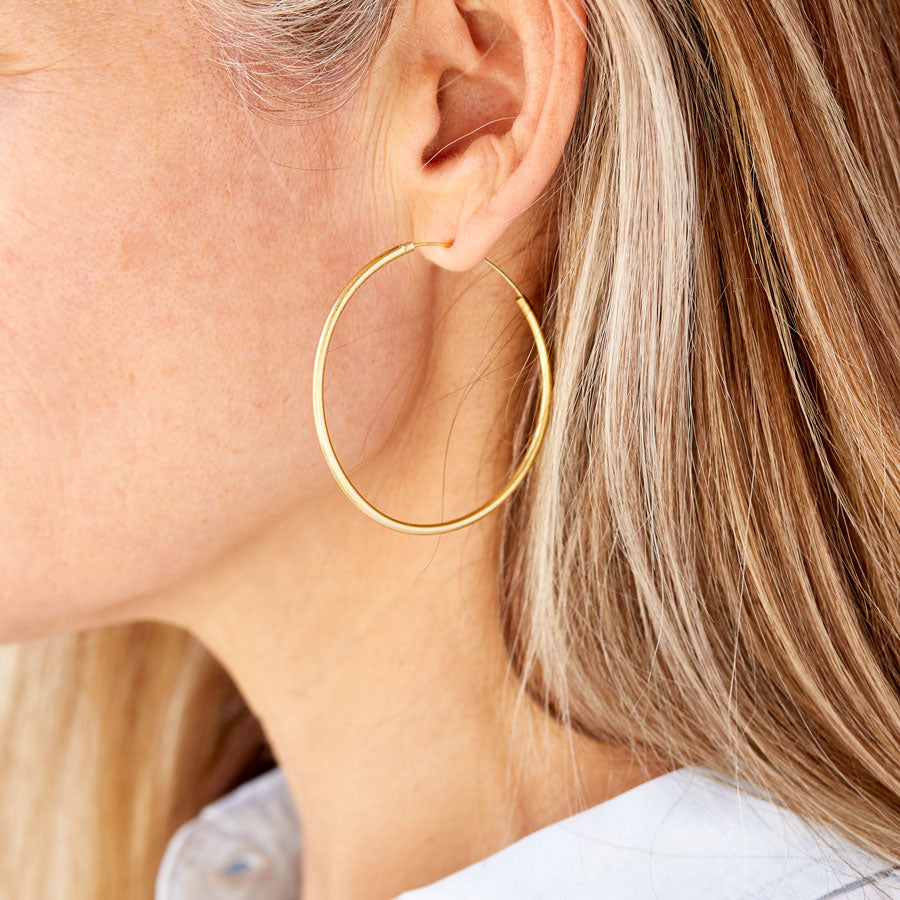 Gold on sale infinity hoops